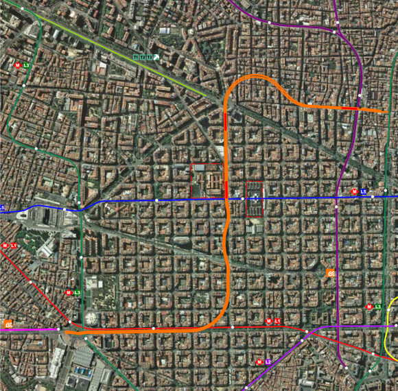 L8, la futura connexió entre Gràcia i Espanya.